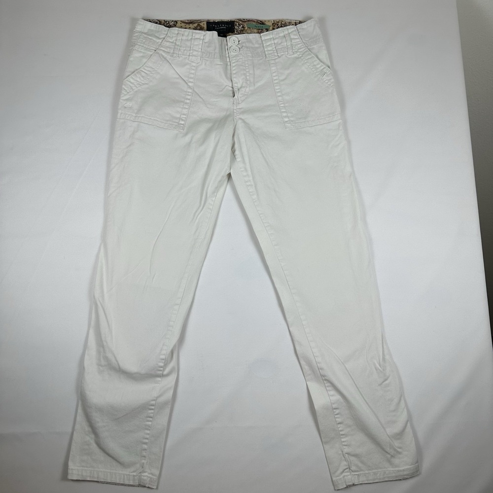 Sanctuary Clothing Peace Utility Pants Women's Size 32 White Cargo Straight
